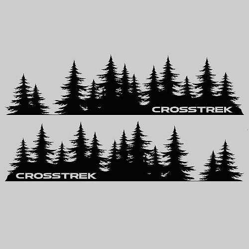 Kit di Adesivi Laterali in Stile Foresta per Subaru Crosstrek