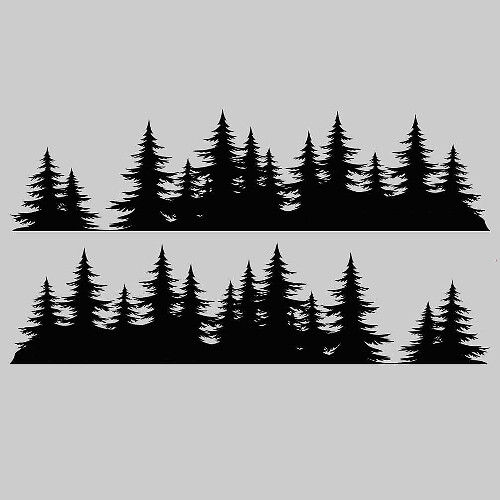 Kit di Adesivi Laterali in Stile Foresta per Subaru Crosstrek