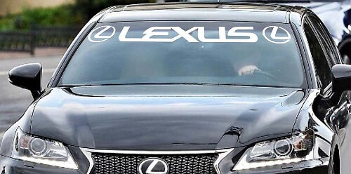 Adesivo in Vinile per Striscia Parabrezza per Veicoli Lexus