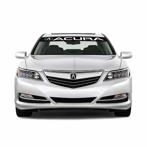 Adesivo in Vinile Banner Parabrezza con Logo Acura per Auto Acura