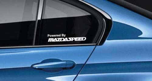 Adesivo in vinile per finestrino Powered By Mazdaspeed per Mazda