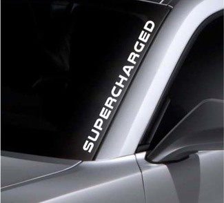 Adesivo per parabrezza sovralimentato Banner Decalcomania in vinile Adesivo per paraurti per Mustang GT