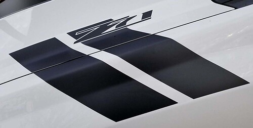 Silverado Chevrolet Hood Hash Marks stripe 2007-2013 adesivo in vinile
