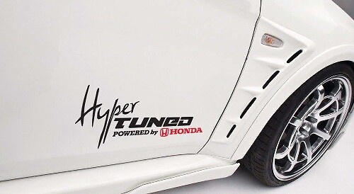 Adesivo Vinile Laterale Stile Hyper Tuned Powered by Honda