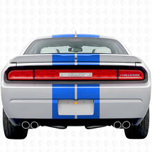Kit completo di adesivi in vinile con doppie strisce da corsa per Dodge Challenger 2008-2014_9