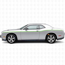 Adesivo in vinile laterale con strisce a doppia larghezza variabile per Dodge Challenger_3