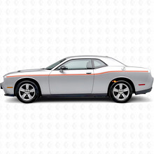 Adesivo in vinile laterale con strisce a doppia larghezza variabile per Dodge Challenger_4