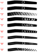 Dal 2008 in poi Dodge Challenger Kit strisce laterali sulla linea superiore del corpo a tutta lunghezza 2
