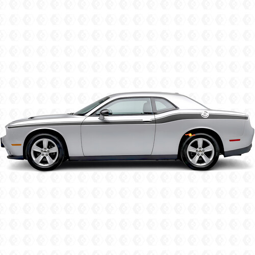 Strisce Accentate Adesivo Vinile Laterale per Dodge Challenger