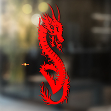 Adesivo Universale in Vinile Drago Cinese del Fuoco Serpentino_2