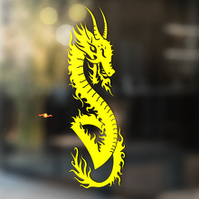 Adesivo Universale in Vinile Drago Cinese del Fuoco Serpentino_3