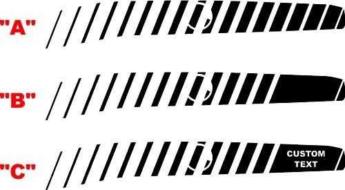 Kit strisce laterali con accento stroboscopico posteriore Dodge Challenger dal 2008 in poi