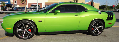 Adesivi per le decalcomanie del kit a strisce di hockey retrò per Dodge Challenger 2008-2020
