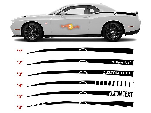 2008 - 2020 Challenger pannello posteriore Q.P. Kit a strisce Stinger