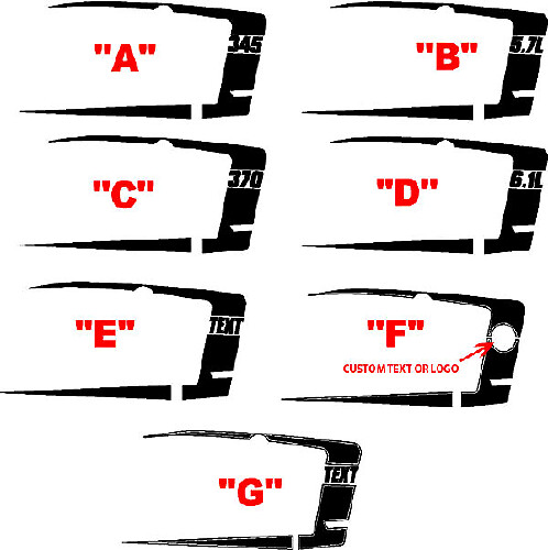 Kit strisce laterali Dodge Challenger 