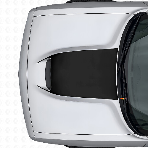 Adesivo Vinilico Nero Opaco per la Presa d'Aria Cofano Dodge Challenger 2015+