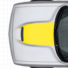 Adesivo Vinilico Nero Opaco per la Presa d'Aria Cofano Dodge Challenger 2015+_6
