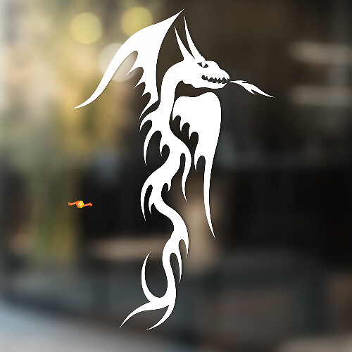 Adesivo Universale in Vinile Drago Sputafuoco_1