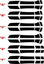 Kit strisce da rally Chevrolet Camaro Transformer 3 Style 2010 con griglia inferiore oscurante
 2