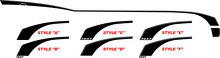 Kit Adesivi Vinilici a Strisce Laterali Stile Hockey per Chevrolet Camaro 2010-15_2
