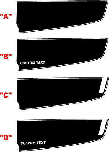 Kit strisce da rally stile fabbrica Chevrolet Camaro 