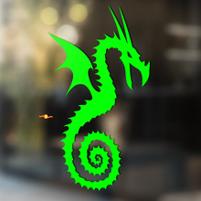 Drago con Coda a Spirale Adesivo Universale in Vinile_3