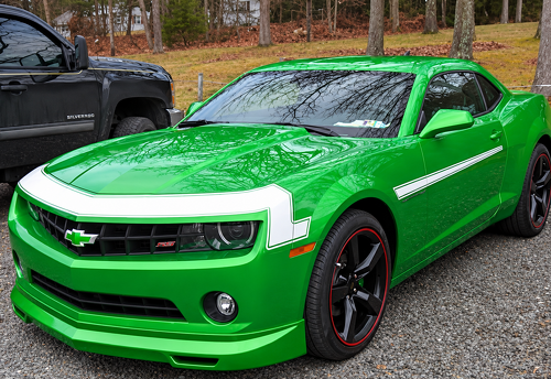 1968 Style Nose Fascia Accent Stripe Kit Parafango anteriore Adesivo in vinile per Chevrolet Camaro 2010-2013