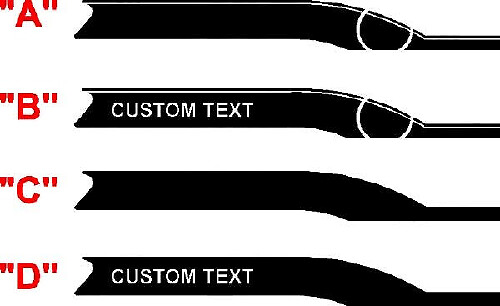 Strisce laterali in stile sportivo moderno Chevrolet Camaro dal 2016 in poi
