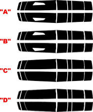 2016 e successivi Chevrolet Camaro SS decappottabile Factory Style Twin Rally strisce sul cofano, sul bagagliaio e sullo spoiler
 2