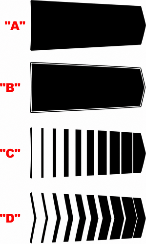 Center Panel Stripe Cofano Adesivo in vinile per Chevrolet Camaro 2016-2024