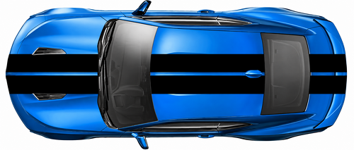 Pace Car Style Rally Stripe Kit Cofano Tetto Baule Adesivo in vinile per Chevrolet Camaro 2016-2024