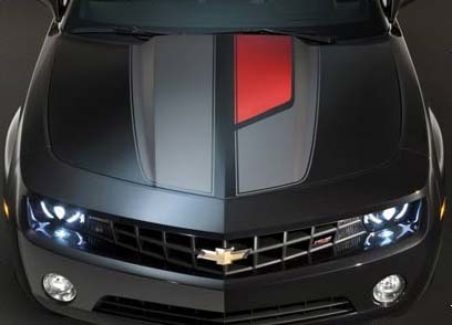 2010 e successivi Chevrolet Camaro 45th Anniversary Style Rally Stripe Kit adesivi per decalcomanie in vinile
