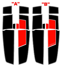 2010 e successivi Chevrolet Camaro 45th Anniversary Style Rally Stripe Kit adesivi per decalcomanie in vinile
 2
