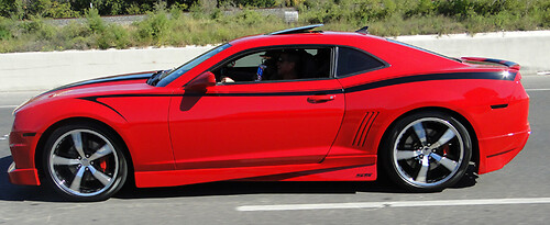 2010-2015 Chevrolet Camaro Strisce di accento della coda del diavolo sul lato superiore completo
