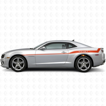 Kit adesivi laterali in vinile con profilo curvo personalizzato per Chevrolet Camaro 2010-15_4
