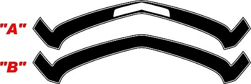 Striscia anteriore stile Chevrolet Camaro 1967 SS 2010-2013
