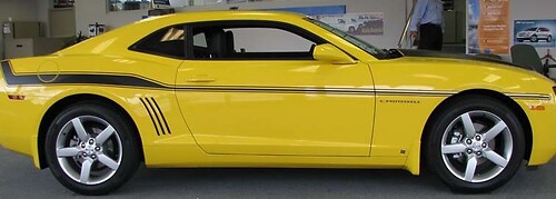 Adesivi per decalcomanie in vinile con kit di strisce laterali e cofano stile sportivo Chevrolet Camaro 