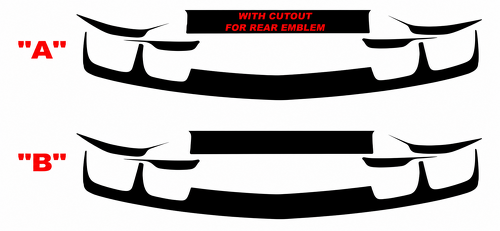 Rear Fascia Blackout Kit Baule Adesivo in vinile per Chevrolet Camaro 2010-2013