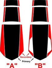 2010 e oltre Chevrolet Camaro 50th Anniversary Style Rally Stripe Kit adesivi per decalcomanie in vinile
 2