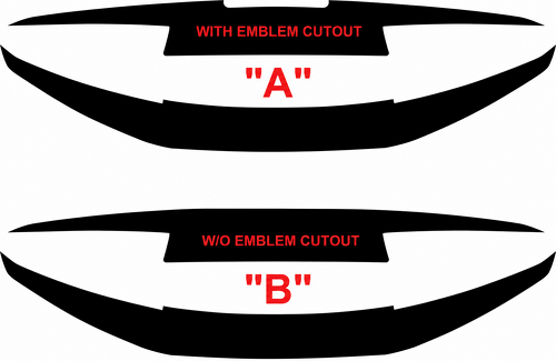 Rear Bumper Blackout Combo Kit Baule Adesivo in vinile per Chevrolet Camaro 2016-2024