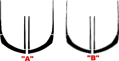 Strisce Accentate Stile ZL1 per Mascherina Anteriore Adesivi in Vinile Cofano per Chevrolet Camaro 2016+