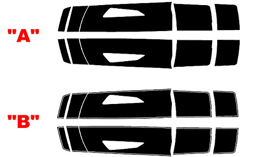 2016 e oltre Chevrolet Camaro SS Factory Style Twin Rally Strisce per cofano, bagagliaio e spoiler Adesivi per decalcomanie in vinile
