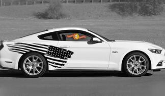 Kit strisce bandiera americana con accento laterale universale adatto per molti adesivi per decalcomanie in vinile per veicoli