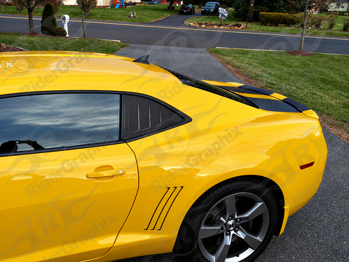 Faux Louver Pair — Adesivo in vinile (finestrino laterale) per Chevrolet Camaro 2010-2015