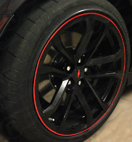Kit di adesivi vinilici per cerchi da 19" e 20" per Chevrolet Camaro 2010+