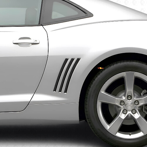 Kit di Adesivi in Vinile a Strisce Blackout per il Pannello Posteriore Laterale per Chevrolet Camaro 2010-2015