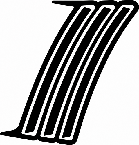 Triple Vent Inside Outside Combo Pair — Adesivo in vinile (parafango posteriore) per Chevrolet Camaro 2010-2015