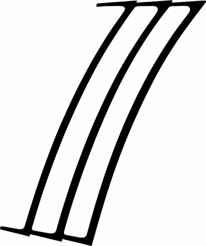 1969 Style Triple Outer Vent Accent Pair — Adesivo in vinile (parafango posteriore) per Chevrolet Camaro 2010-2015