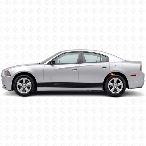 Coppia 2011 - 2014 Charger Rocker Panel Stripe Kit adesivi per decalcomanie in vinile