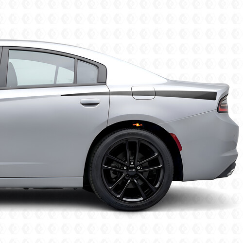 Adesivo in Vinile a Strisce Sottili per Fianco Letto per Dodge Charger 2015-2026